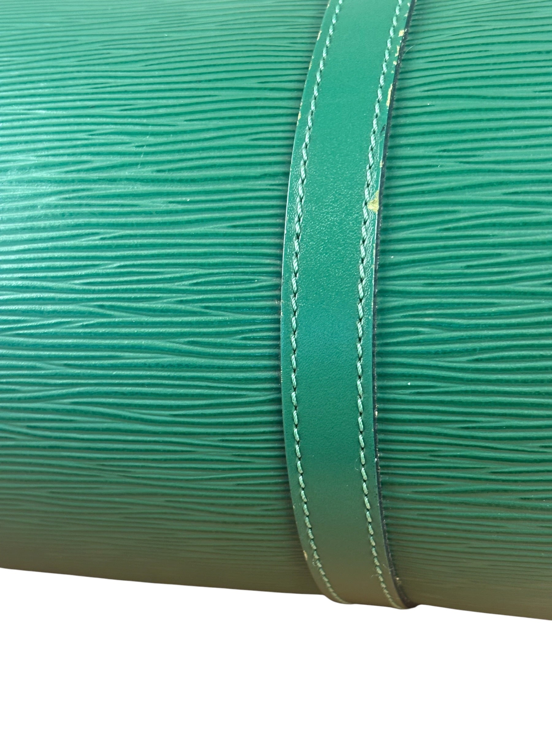 Louis Vuitton Green Epi Soufflot Handbag