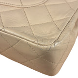 Chanel Beige Quilted CC Vintage Double Flap Bag 90s