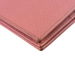 Prada Pink Saffiano Leather Wallet