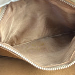 Celine Brown Leather Macadam Clutch