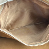Celine Brown Leather Macadam Clutch