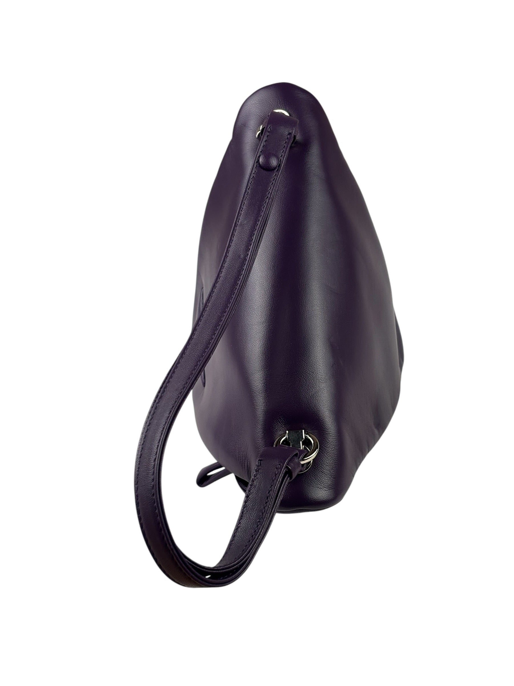 Prada Purple Nappa Leather Triangle Two-Way Bag