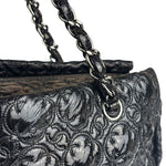Chanel Black Leather Rock In Moscow Patent Chain Tote Bag 2008