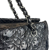 Chanel Black Leather Rock In Moscow Patent Chain Tote Bag 2008