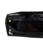 Chanel Black Patent Floral Cutout Tote (Patent Damaged) 2003