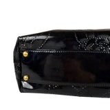 Chanel Black Patent Floral Cutout Tote (Patent Damaged) 2003