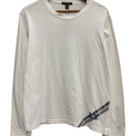 Louis Vuitton White LV Logo Long Sleeve Top