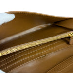 Prada Brown Quilted Leather Long Wallet