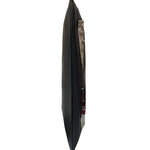 Fendi Black Leather Monsters Zip Clutch