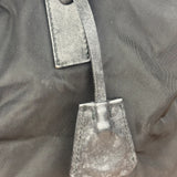 Prada Vintage Black Nylon Bowler Bag