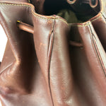 Cartier Vintage Burgundy Leather Must De Cartier Bucket Bag