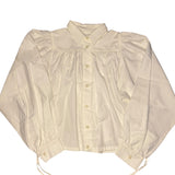 Marni White Pleated Button Down Blouse