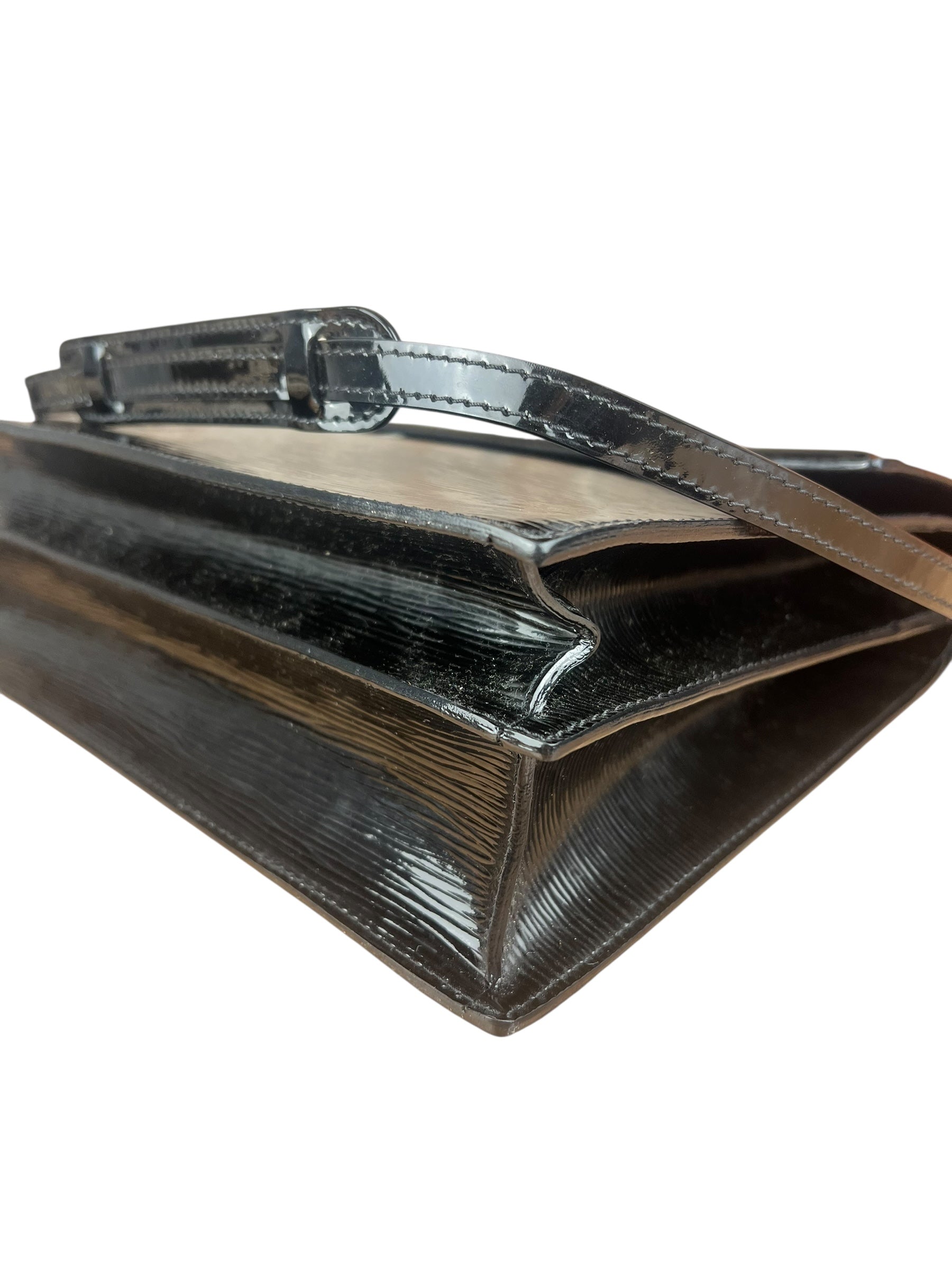 Louis Vuitton Black Electric Epi Sévigné 2Way Handbag