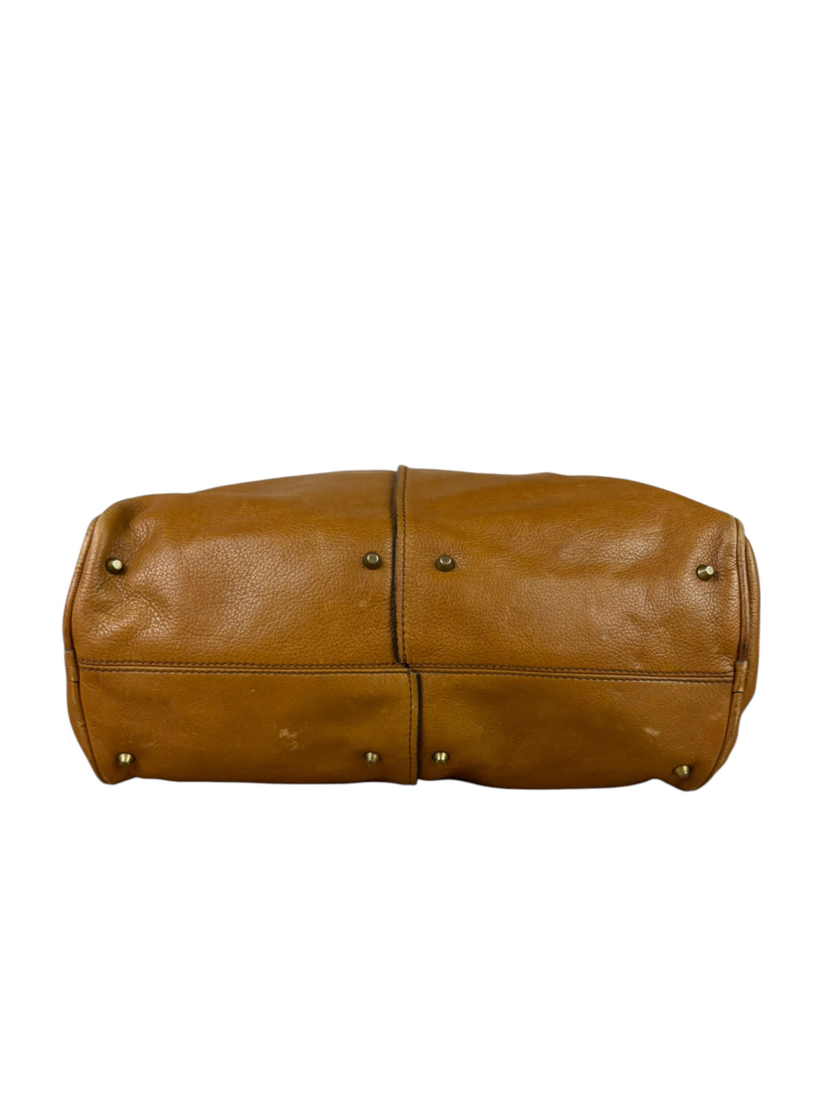 Chloe Brown Leather Pocket Paddington Large Handbag