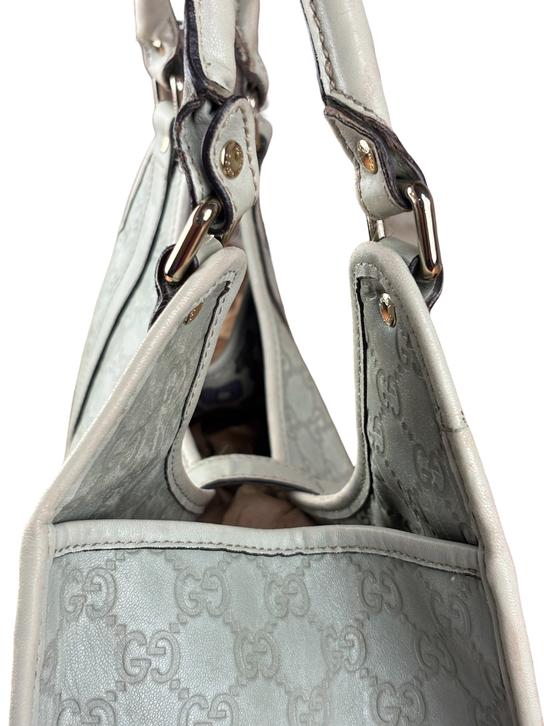Gucci Green GG Monogram Guccissima Jackie Hobo Bag