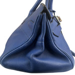 Hermes Blue Clemence Leather JPG Birkin 42 Palladium 2006