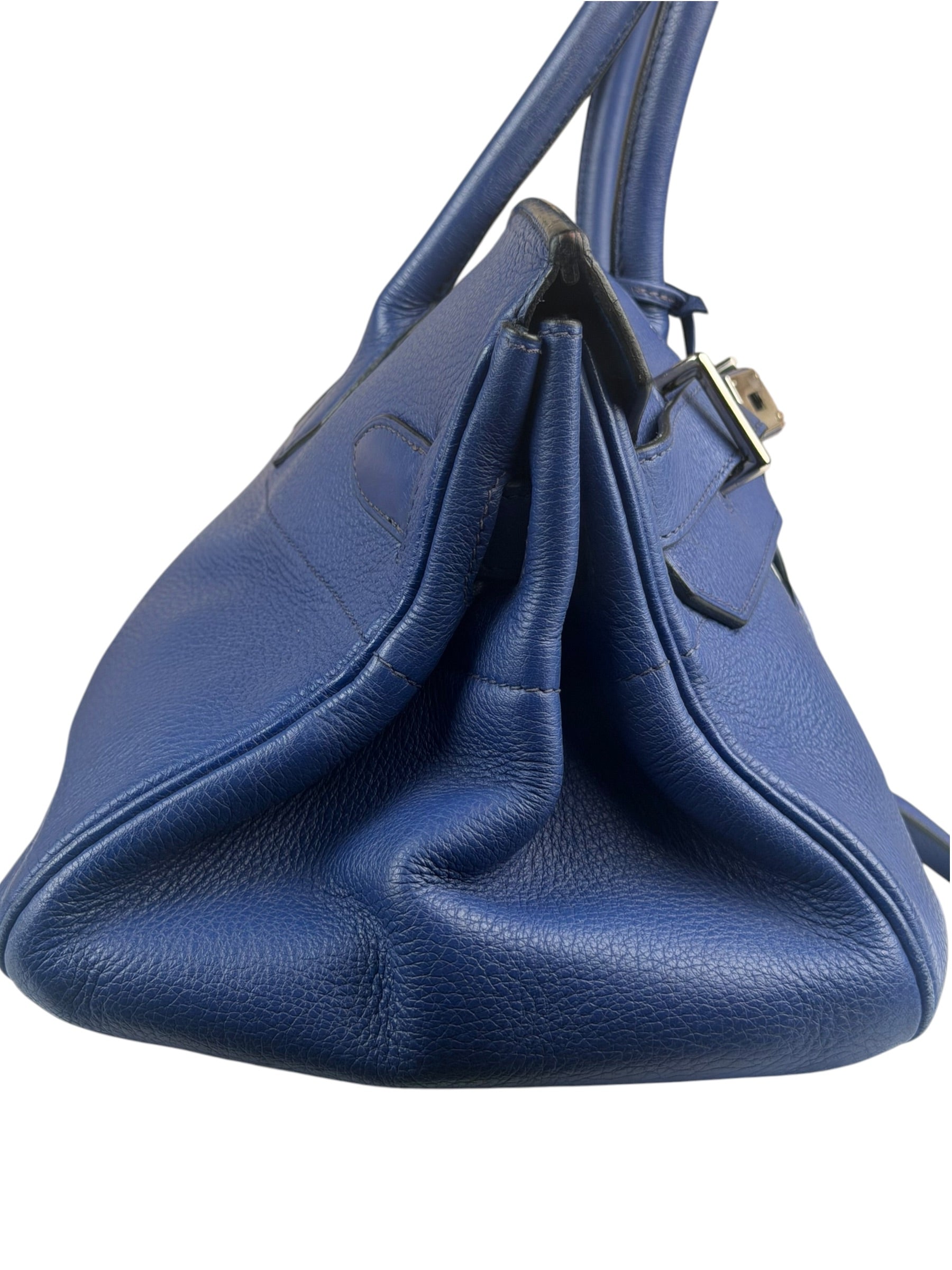 Hermes Blue Clemence Leather JPG Birkin 42 Palladium 2006