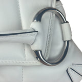 Gucci White Horsebit Vertical Quilted Leather Shoulder Bag