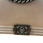 Chanel Pink Glazed Calfskin M Boy Bag 2012