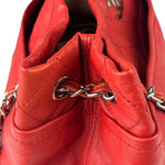 Chanel Red Quilted Leather Natural Beauty Chain Tote 2010