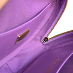 Chanel CC In Love Purple Quilted Leather Heart Bag 2022