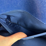 Chanel Blue Chevron Caviar Medium Boy Bag 2019