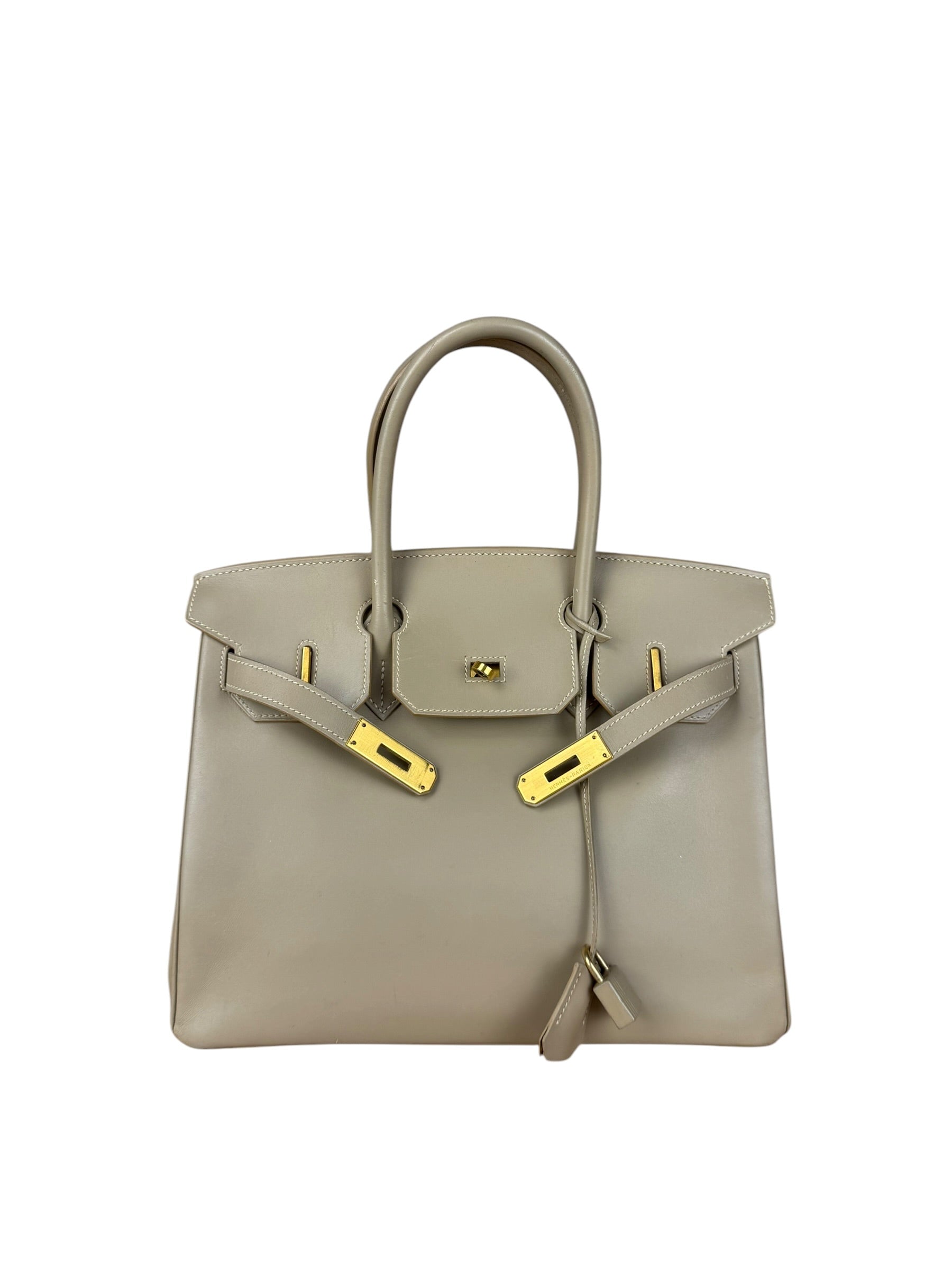 Hermes Birkin 30 Argile Box Brushed Gold 2003