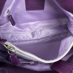 Coach Vintage Purple Leather Hobo Shoulder Bag