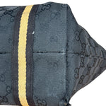 Gucci GG Vintage Black Canvas Shoulder Tote