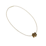 Hermes Cage d'H Gold Plated Pendant Necklace