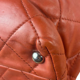 Chanel Red Quilted Calfskin In The Business Tote 2011