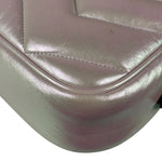 Gucci Iridescent Pink Nappa Chevron Small GG
