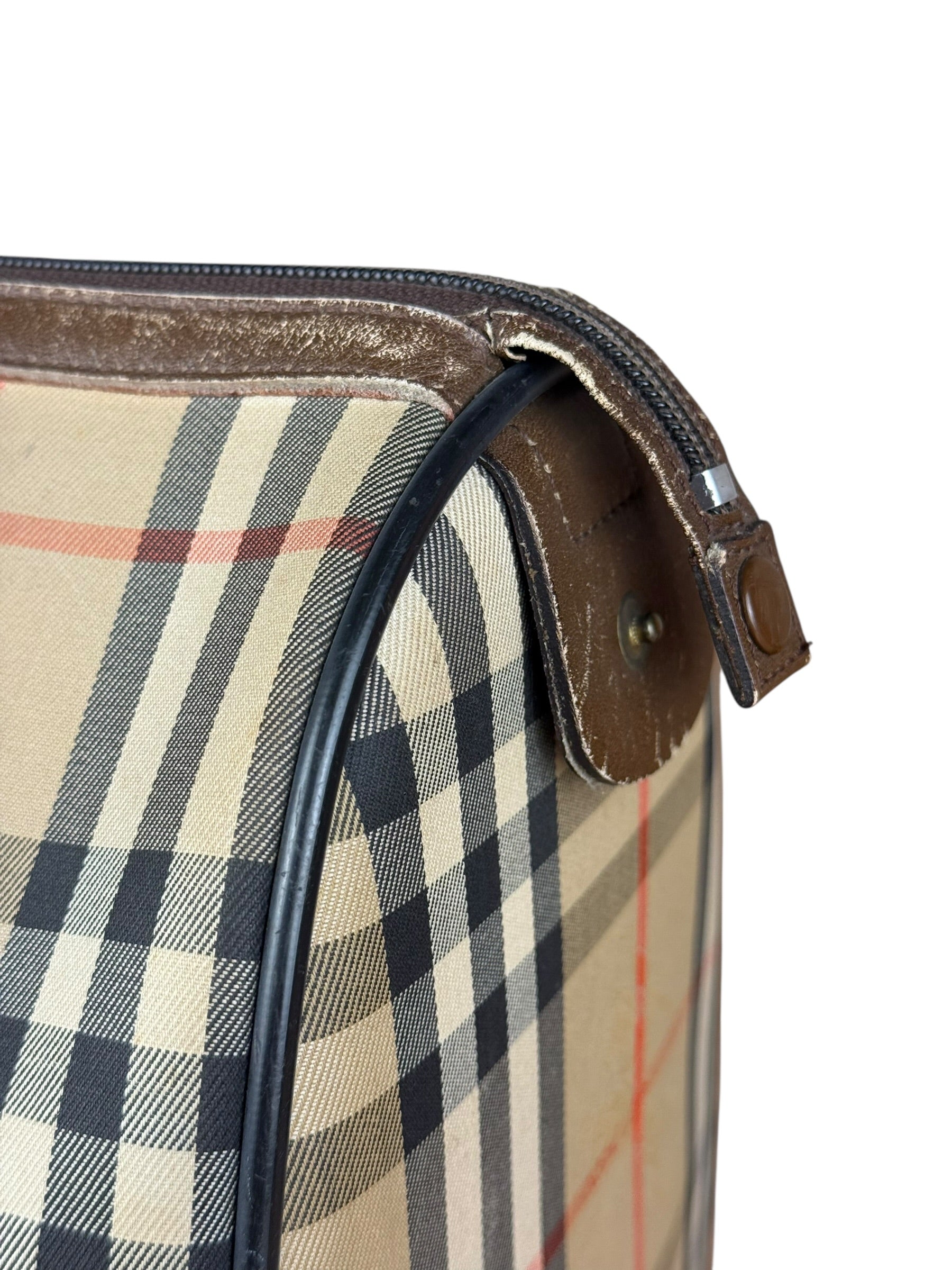 Burberry Vintage House Check Boston Bag