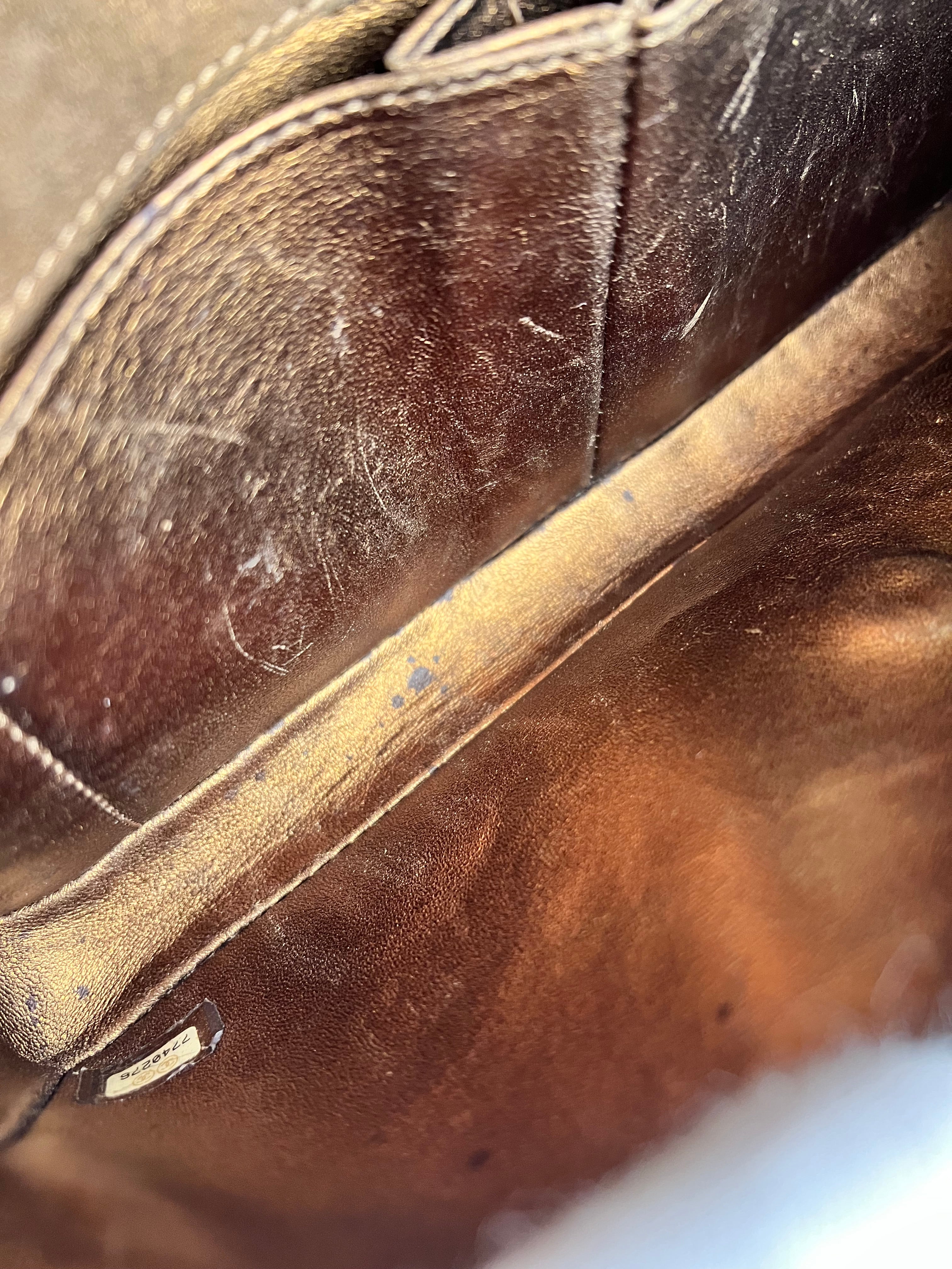 Chanel 2002 Gold Retro Tale East West Chain Flap