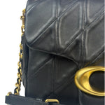 Coach Black Nappa Leather Tabby Shoulder Bag