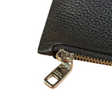 Dolce & Gabbana Black Pebbled Leather DJ Turntable Set Zip Pouch