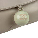 Chanel Cream Leather Cue Ball Foldover Shoulder Bag 2003