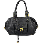 Chloe Black Leather Paddington Shoulder Bag
