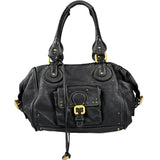 Chloe Black Leather Paddington Shoulder Bag