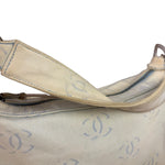 Chanel Light Washed Denim CC Canvas Logo Shoulder Bag 2002