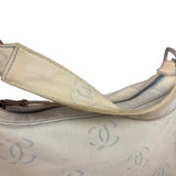 Chanel Light Washed Denim CC Canvas Logo Shoulder Bag 2002