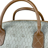 Christian Dior Vintage Honeycomb Zip Tote