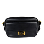 Fendi Black Leather Camera Crossbody