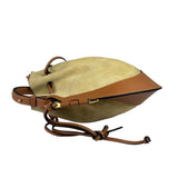 Loewe Brown/Beige Suede/Leather Trim Horseshoe Shoulder Bag