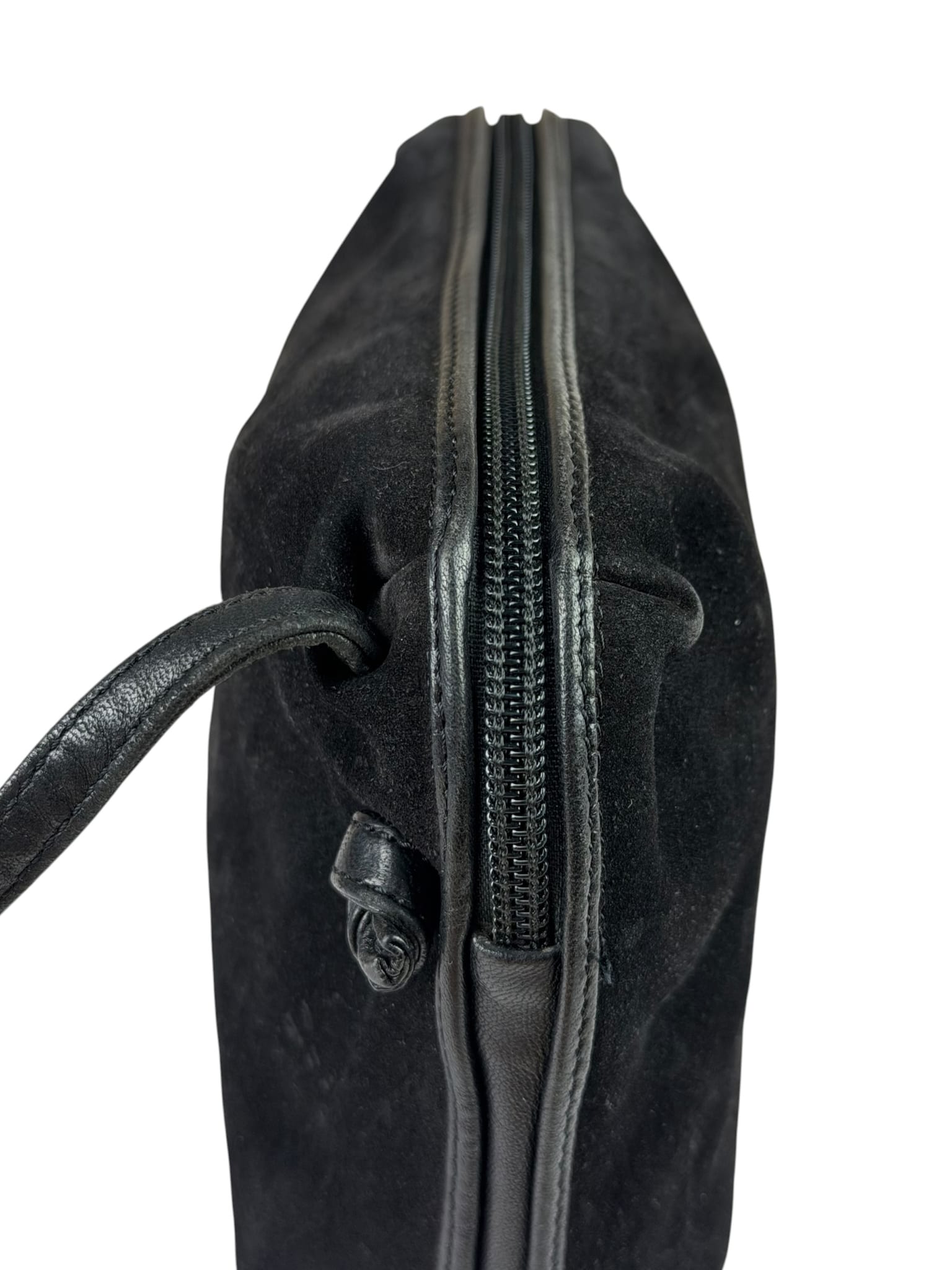 Bottega Veneta Black Suede/Leather Trim Crossbody Bag