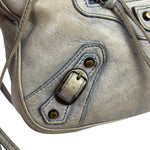 Balenciaga Light Blue Lambskin Le City Hip Pochette