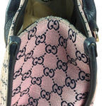 Gucci Bicolor Leather Trim GG Canvas Two-Way Tote Bag