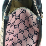 Gucci Bicolor Leather Trim GG Canvas Two-Way Tote Bag