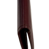 Cartier Vintage Burgundy Leather Bordeaux Bi-Fold Long Wallet