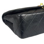 Chanel Black Leather Jumboo Double Flap Shoulder Bag